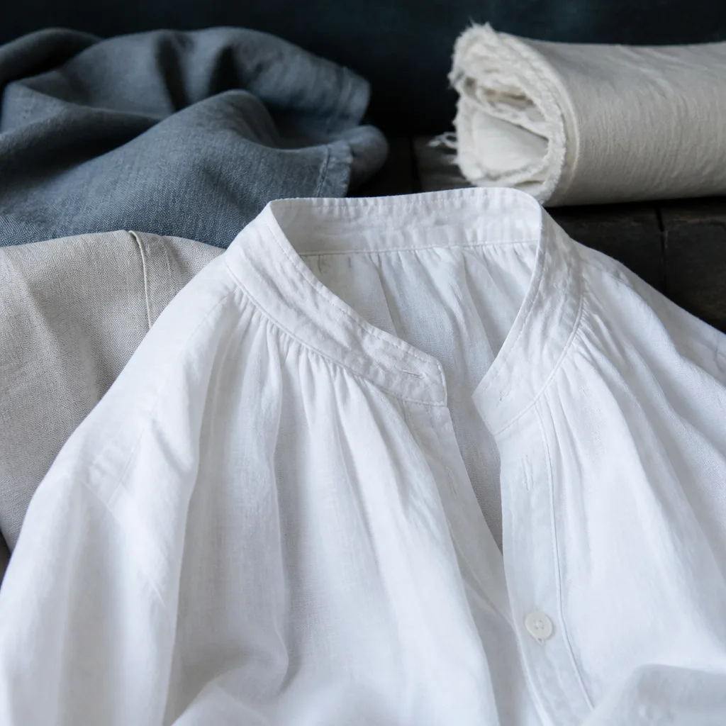 historical style linen undergarment fabric texture, close-up, museum lighting, no logos or text
